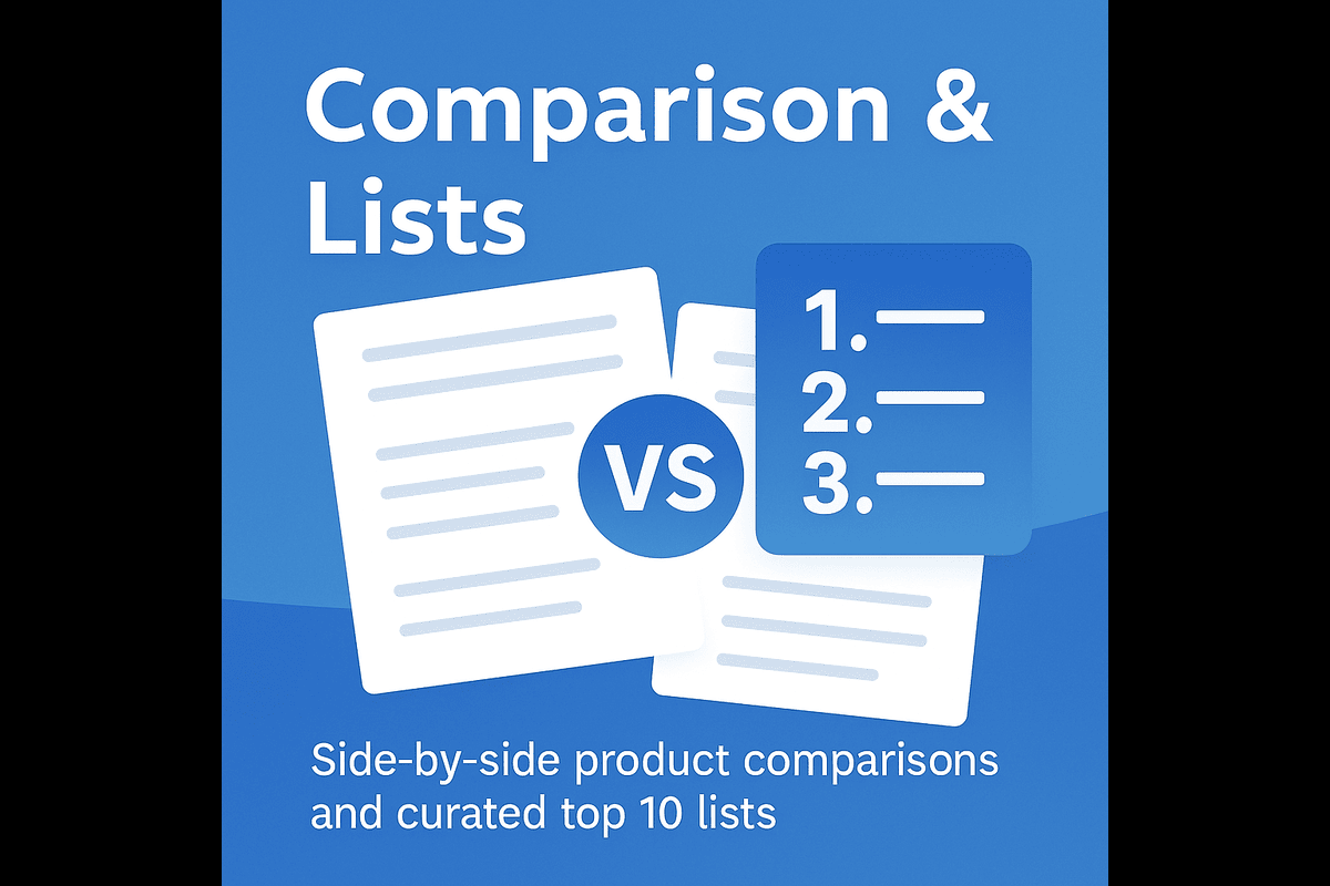 Comparison & Lists