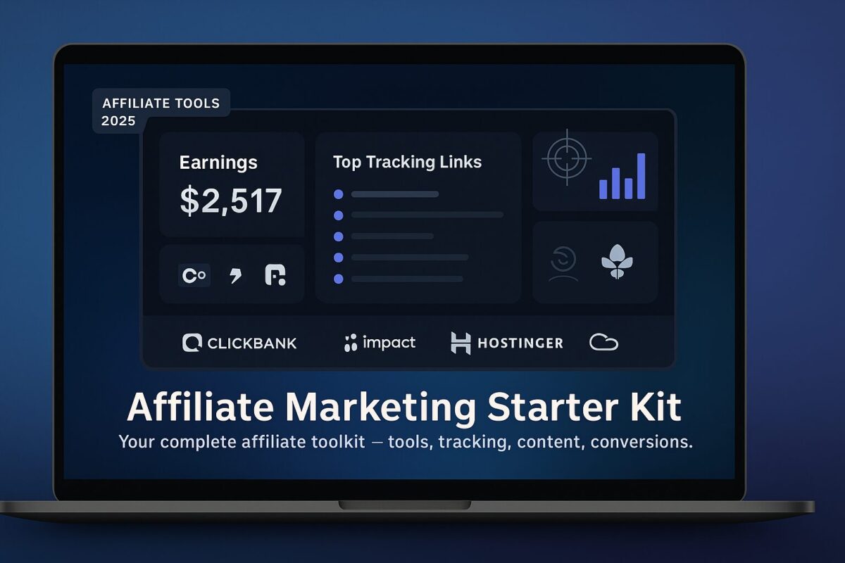 Affiliate Marketing Starter Kit (2025): Tools, Tips & Income Guide for Beginners