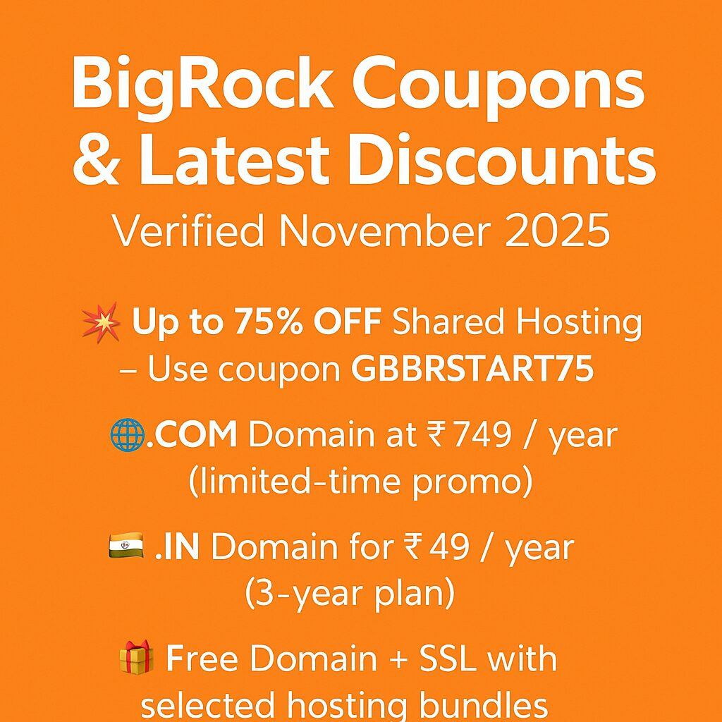 BigRock Hosting Coupon Banner 2025