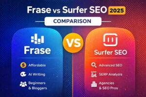 Frase vs Surfer SEO 2025 comparison for bloggers and content writers