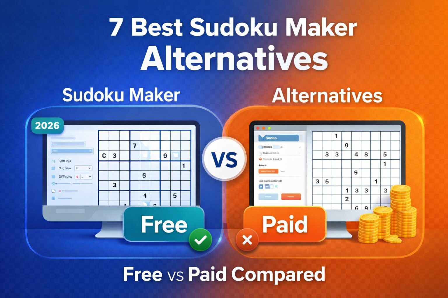 best sudoku maker alternatives free vs paid comparison