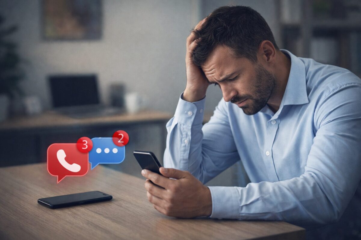 business owner missing customer calls and follow-ups