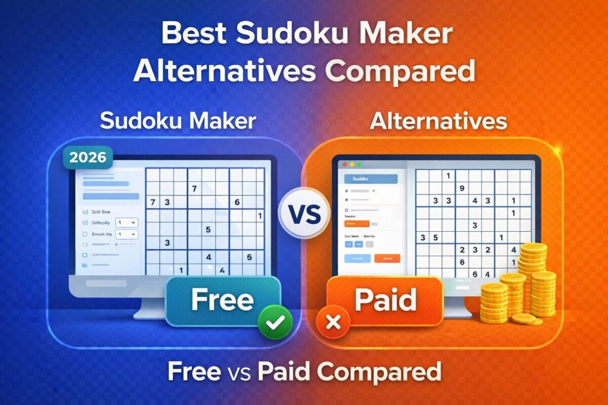 best sudoku maker alternatives free vs paid comparison
