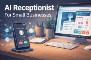 AI receptionist for small business handling customer calls automatically