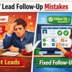 lead follow up mistakes example showing lost leads vs improved follow up system