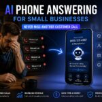 AI phone answering system helping small businesses reduce missed customer calls and automate customer communication