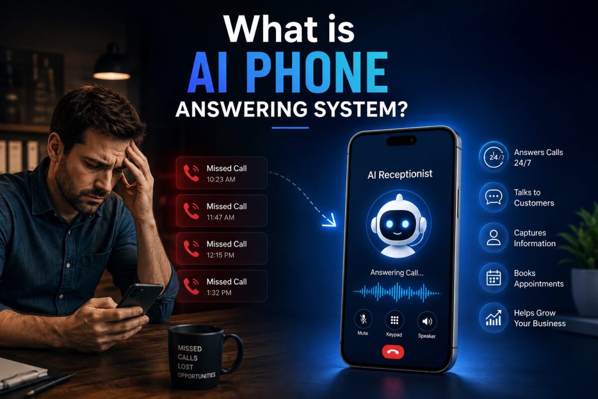 AI phone answering system helping small businesses handle customer calls automatically and reduce missed call opportunities